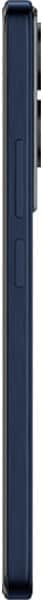 TCL K32 phone, side view, displaying dark blue exterior with buttons and ports along the edge