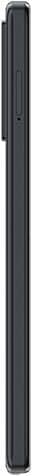 TCL Stylus, side view, closed position, black device with stylus slot