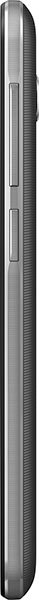 Vodafone Smart N8 viewed from the side, showing its thin rectangular profile with textured back panel and side buttons