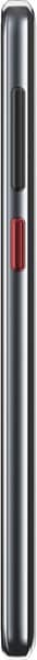 Vodafone Smart V10 smartphone, side view, showing dark gray body with red accent stripe