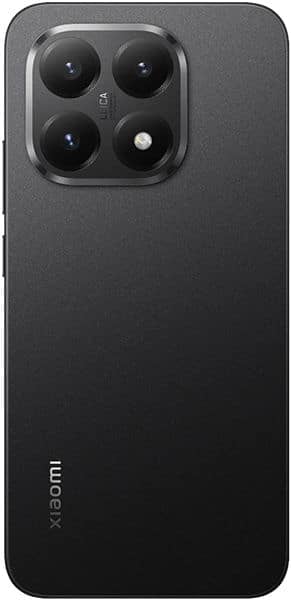 Xiaomi 15T rear view, black finish with quad camera module and flash