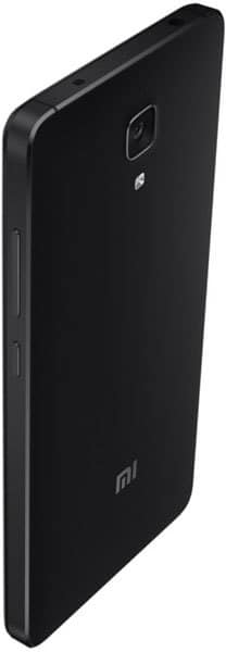 Xiaomi Mi4 smartphone, rear view, showing black back panel with camera and Mi logo