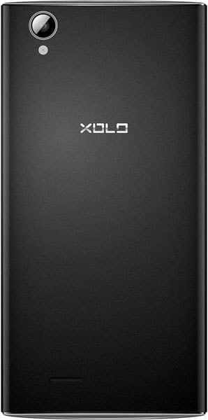 XOLO A600 smartphone rear view, black with camera and branding visible