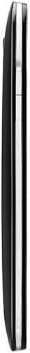XOLO Omega 5.0 smartphone, side view, showing thin black casing with silver accent stripe