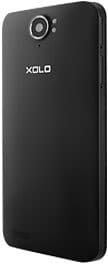 XOLO Play 8X-1200 smartphone rear view, showing black back panel with camera and branding