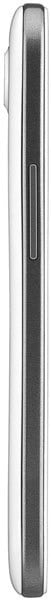 XOLO Q1000 Opus smartphone, side view, showing the narrow black and white profile of the device