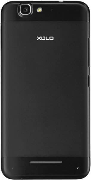 XOLO Q1000s Plus rear view, black phone with camera and branding visible