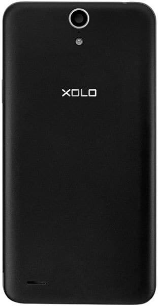 XOLO Q1011 smartphone rear view, black back panel with camera and branding visible