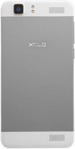 XOLO Q1200 smartphone, rear view, with gray back panel, white top and bottom bezels, and rear camera visible