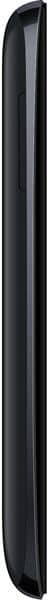XOLO Q700i smartphone, side view, showing slim black profile with curved edges