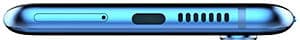 ZTE Axon 10 Pro rear view, showing dual camera module and speaker grille on blue phone body