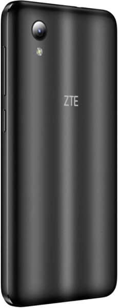 ZTE Blade A3 (2019) rear view, black phone with camera and ZTE logo visible