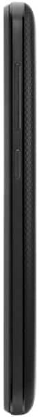 ZTE Blade Vantage 2 smartphone, side view, black candybar phone with curved edges