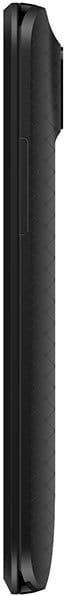 ZTE Citrine, side view, black flip phone with elongated rectangular shape