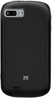 ZTE Fury smartphone rear view, black textured back with camera and flash visible