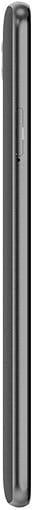 ZTE Max XL smartphone shown from the side, displaying its elongated black body and curved edges