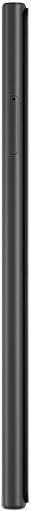 ZTE Warp Elite phone, side view, dark gray cylindrical device