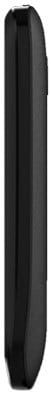 ZTE Whirl closed, side view showing thin black candybar phone profile