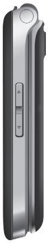 ZTE Z331 flip phone, front view, silver and black exterior with closed display