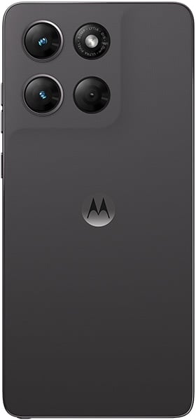 Motorola Moto G Stylus (2026) rear view showing quad camera setup and Motorola logo on dark gray back panel