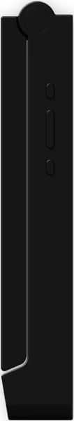 Light Flip device, front view, showing vertical black rectangular shape with curved top and control buttons along the side