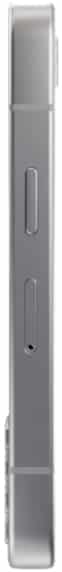 Minimal Phone 2 viewed from the side, showing its thin rectangular profile with a textured back panel and minimal button placement