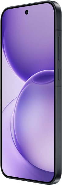 OPPO Reno16 Pro front view with purple gradient display and centered punch-hole camera