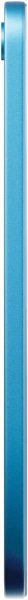 Amazon Alexa Tablet 8, side view, showing blue gradient casing with speaker grille running along the edge
